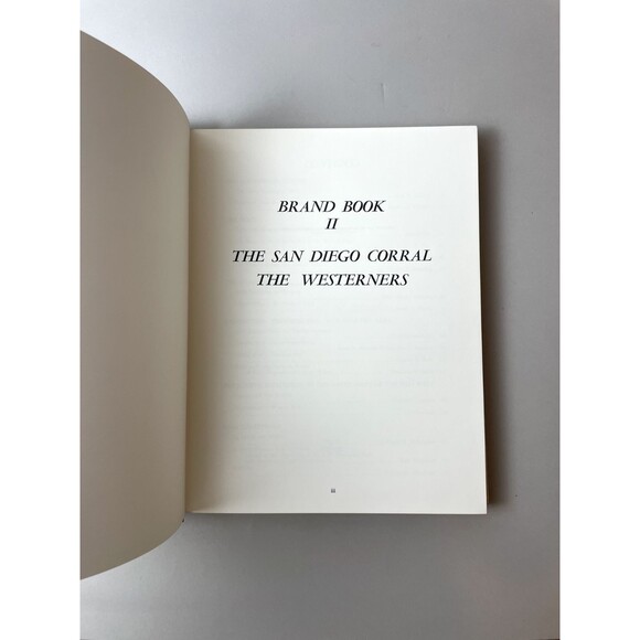 Brand Book Number TWO - San Diego Corral of the Westerners - First Edition + Map - Picture 3 of 11